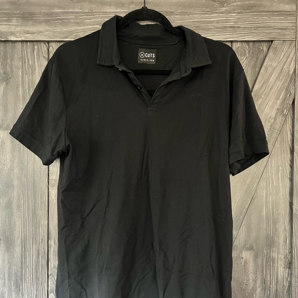 Cuts Clothing Men’s Polo Shirt with Curve Hem - Size medium, 12 different colors